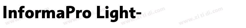 InformaPro Light字体转换
